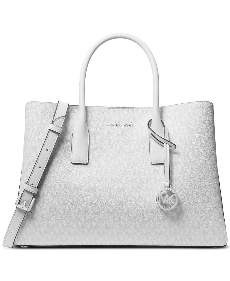 Ruthie Large Satchel Optic White/aluminum - 1