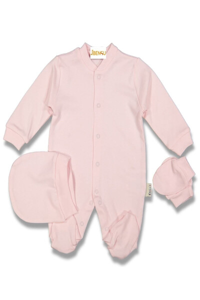 's Baby Girl Mittens Jumpsuit - 1