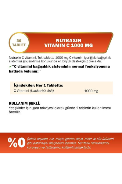 S vitamini 28 ta'mli tablet - 1000 mg - 2