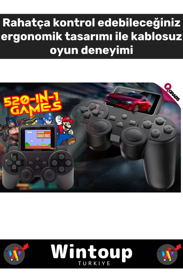 S10 Taşınabilir Retro Video El Oyun Konsolu Atari Oyun Konsolu Street Fighter - 5