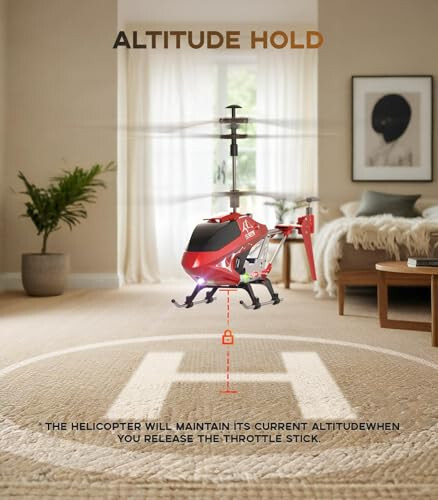 S107H-E RC Helicopter with Altitude Hold, 3.5 Channel, Gyro Stabilizer - For Kids and Beginners - 7