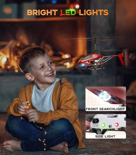 S107H-E RC Helicopter with Altitude Hold, 3.5 Channel, Gyro Stabilizer - For Kids and Beginners - 8