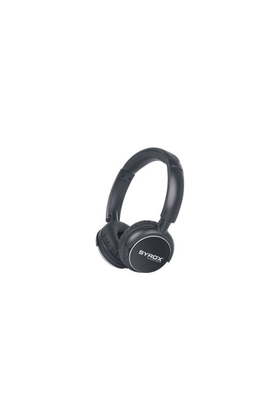 S16 Black Wireless Bluetooth Headphones with Memory Card Slot - 1