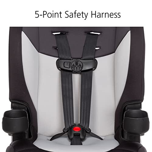 Safety 1st Grand 2-in-1 Booster Car Seat, Forward-Facing with Harness, 30-65 pounds and Belt-Positioning Booster, 40-120 pounds, Black Sparrow - 7