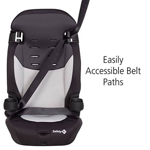 Safety 1st Grand 2-in-1 Booster Car Seat, Forward-Facing with Harness, 30-65 pounds and Belt-Positioning Booster, 40-120 pounds, Black Sparrow - 8