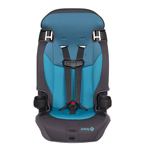 Safety 1st Grand 2'si 1 Arada Takviyeli Oto Koltuğu, Emniyet Kemeriyle İleri Yönelik, 30-65 pound ve Kemer Pozisyonlandırma Takviyesi, 40-120 pound, Capri Teal - 9