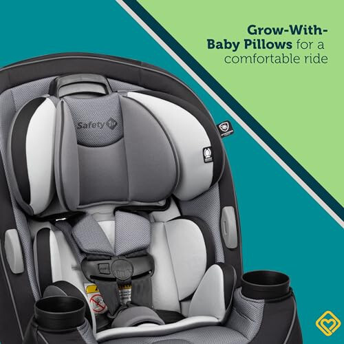 Safety 1st Grow and Go All-in-One Convertible Car Seat, Rear-facing 5-40 pounds, Forward-facing 22-65 pounds, and Belt-positioning booster 40-100 pounds, Aqua Pop - 5