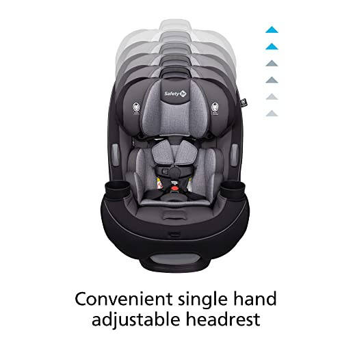 Safety 1st Grow and Go All-in-One Convertible Car Seat, Rear-facing 5-40 pounds, Forward-facing 22-65 pounds, and Belt-positioning booster 40-100 pounds, Carbon Rose - 10