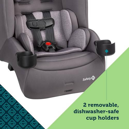 Safety 1st Jive 2-in-1 Convertible Car Seat, Rear-Facing 5-40 pounds and Forward-Facing 22-65 pounds, Black Fox - 2