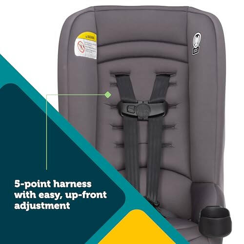 Safety 1st Jive 2-in-1 Convertible Car Seat, Rear-facing 5-40 pounds and Forward-facing 22-65 pounds, Harvest Moon - 3