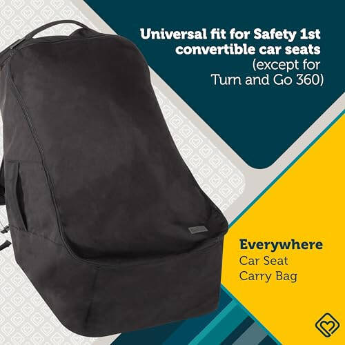 Safety 1st Travel Everywhere Car Seat Bag, Black - 2