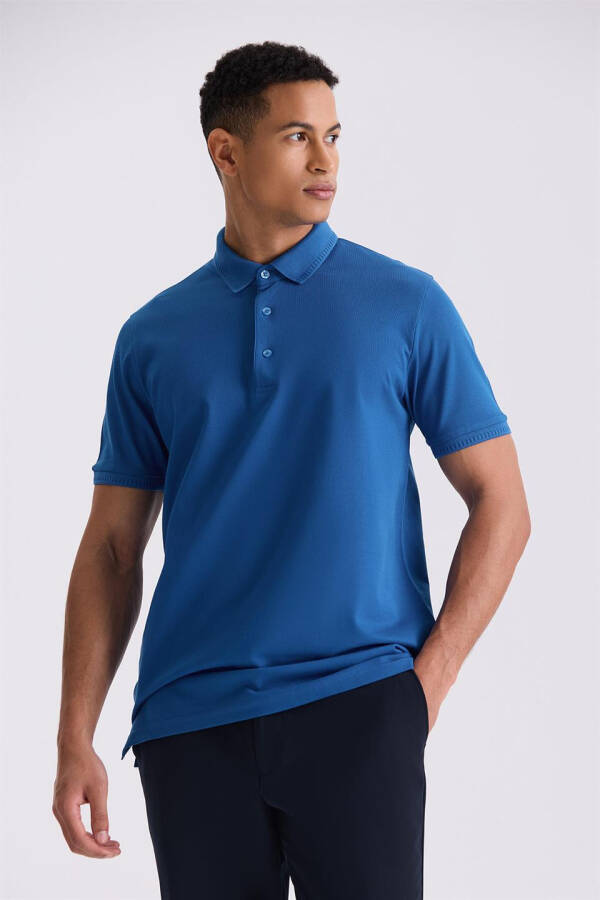 Saks Slim Fit Polo Yaka T-shirt - 1