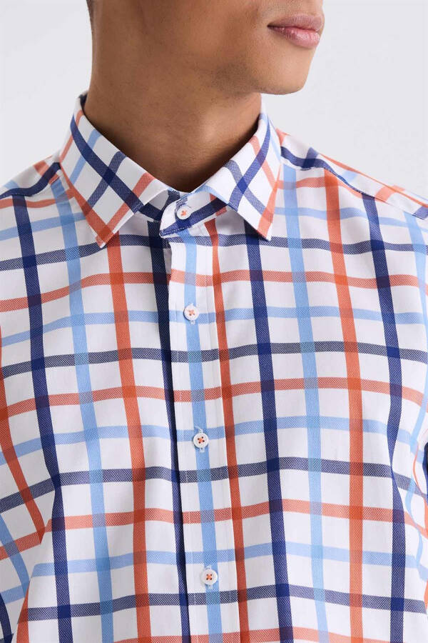 Saks Slim Fit Striped 100% Cotton Shirt - 11