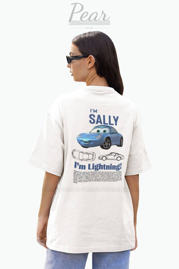 Sally Mcqueen Cars Printed Oversize T-Shirt - 1