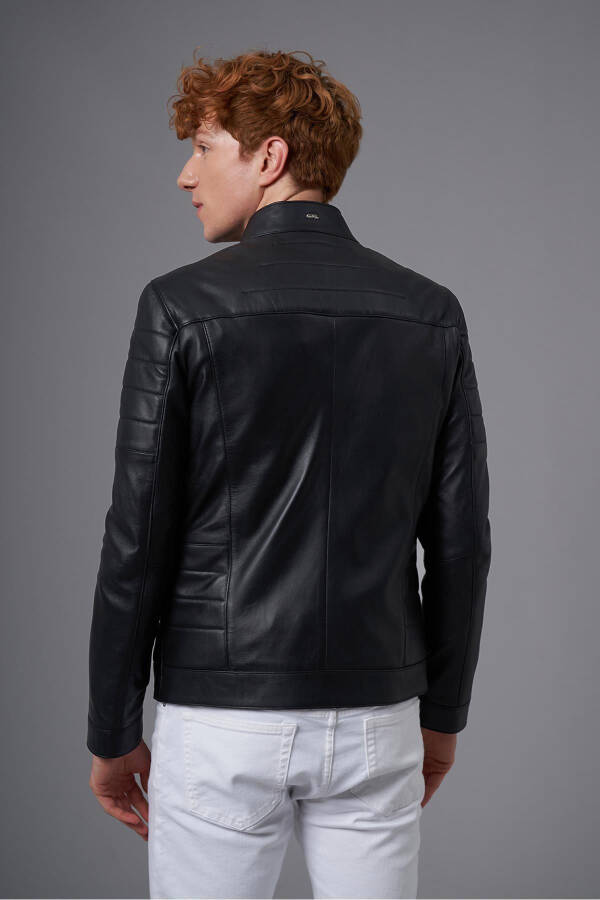 Salvestro Black Leather Jacket 111629 - 10