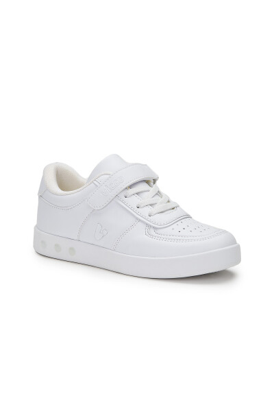 Sam Lighted Unisex Baby and Kids White Sneaker - 1