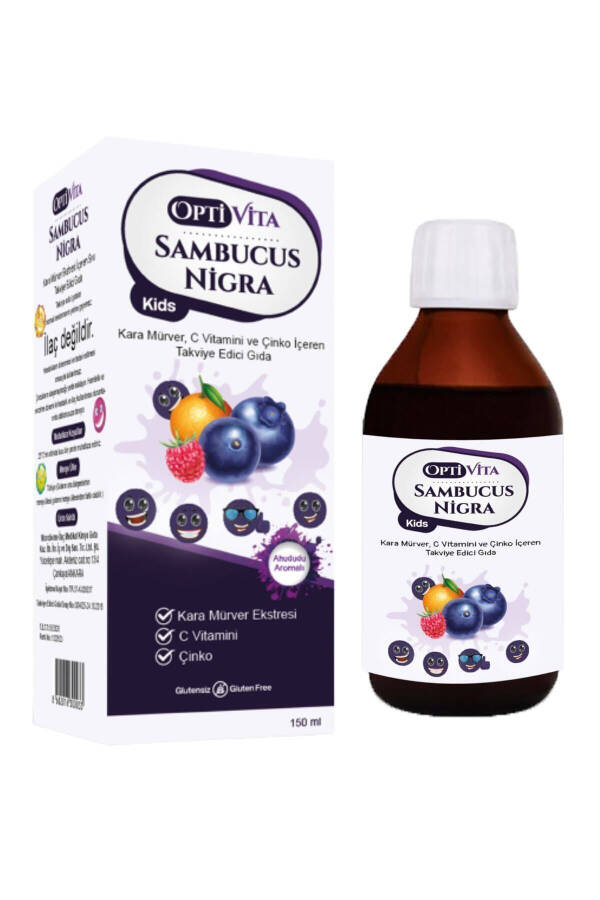 Sambucus Nigra Kids Karamürver Ekstresi Içeren Şurup 150 Ml - 1