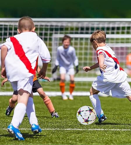 Şampiyonlar Ligi Futbol Topu Boyutu 5, Unisex Antrenman Futbolu Futbol Topu Doğum Günü Hediyesi Futbol Topu Renkli Beş Köşeli Yıldız - 20