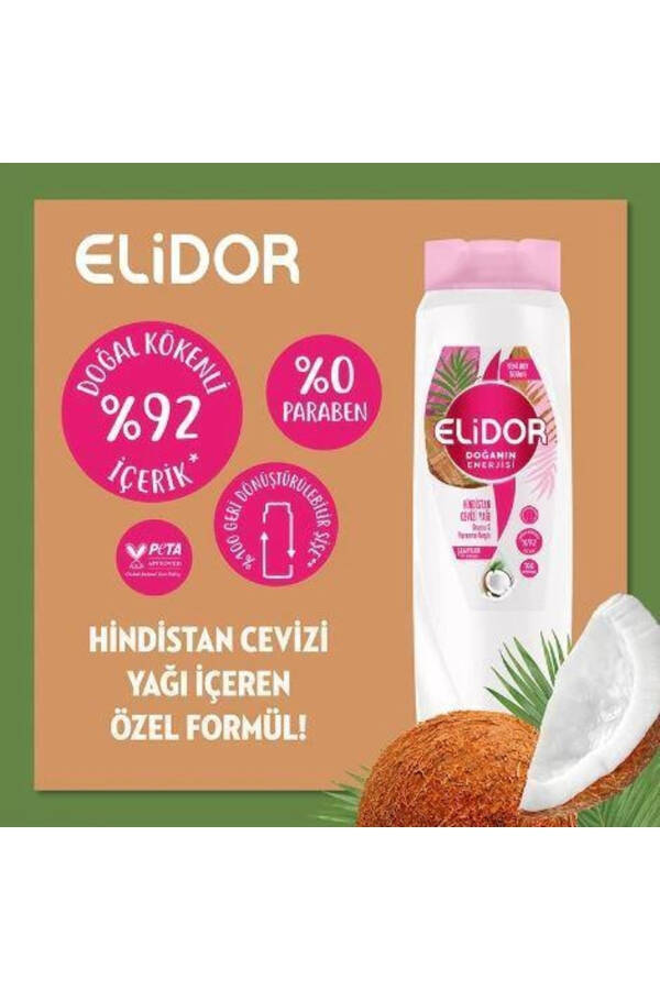 Şampuan Hindistan Cevizi Yağı Onarıcı & Yıpranma Karşıtı 500 Ml - 5