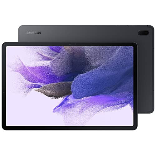 Samsung Electronics Galaxy Tab S7 FE 2021 Android Tablet 12.4” Ekran LTE/WiFi (AT&T) 64GB S Pen Dahil Uzun Ömürlü Pil Güçlü Performans, Mistik Siyah - SM-T738UZKAATT (Yenilenmiş) - 1