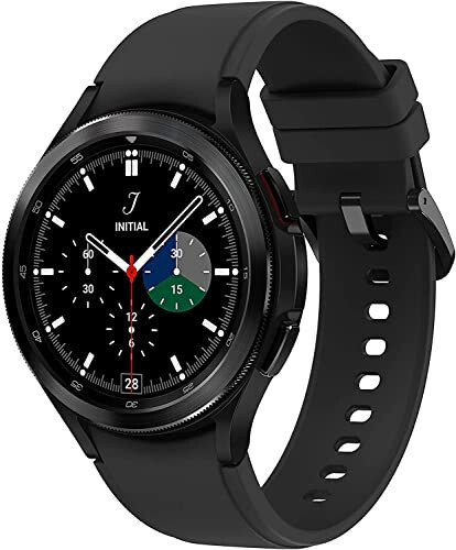 Samsung Galaxy Watch 4 Classic 46mm Akıllı Saat, ECG Monitörü, Sağlık, Fitness, Koşu, Uyku Döngüleri, GPS, Düşme Algılama, LTE, ABD Sürümü, Siyah (Yenilenmiş) - 1