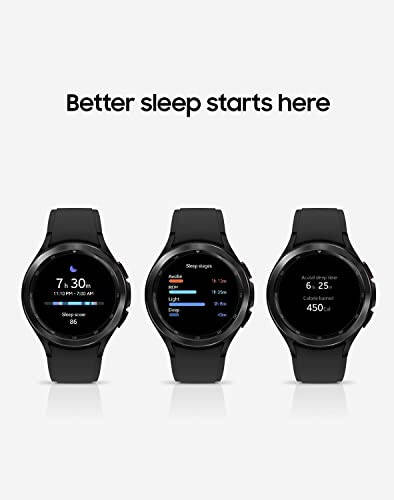 Samsung Galaxy Watch 4 Classic 46mm Akıllı Saat, ECG Monitörü, Sağlık, Fitness, Koşu, Uyku Döngüleri, GPS, Düşme Algılama, LTE, ABD Sürümü, Siyah (Yenilenmiş) - 3