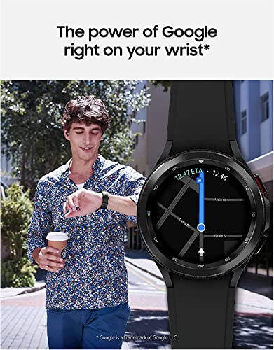 Samsung Galaxy Watch 4 Classic 46mm Akıllı Saat, ECG Monitörü, Sağlık, Fitness, Koşu, Uyku Döngüleri, GPS, Düşme Algılama, LTE, ABD Sürümü, Siyah (Yenilenmiş) - 7