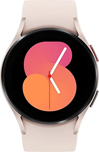 SAMSUNG Galaxy Watch 5 40mm Bluetooth Akıllı Saat, Vücut, Sağlık, Fitness ve Uyku İzleyici, Safir Kristal Cam, Gelişmiş GPS Takibi, ABD Sürümü, Pembe Altın Çerçeve, Pembe Kayış (Yenilenmiş) - 2