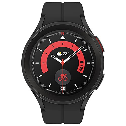 SAMSUNG Galaxy Watch 5 Pro 45mm Bluetooth Akıllı Saat, Vücut, Sağlık, Fitness ve Uyku Takibi ile, Siyah (Yenilenmiş) - 7