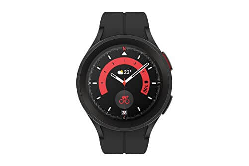 SAMSUNG Galaxy Watch 5 Pro 45mm Bluetooth Akıllı Saat, Vücut, Sağlık, Fitness ve Uyku Takibi ile, Siyah (Yenilenmiş) - 6