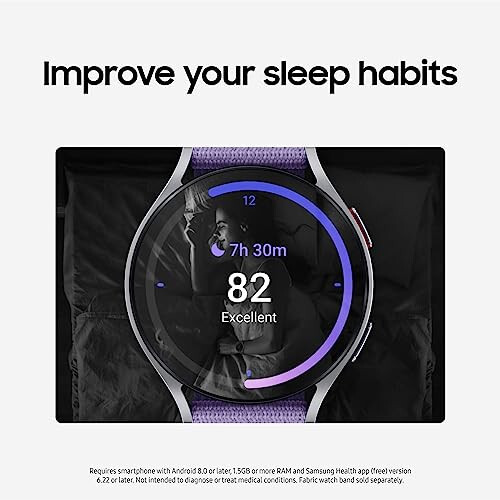 SAMSUNG Galaxy Watch 6 40mm Bluetooth Akıllı Saat, Fitness Takip Cihazı, Kişiselleştirilmiş Kalp Atış Hız Bölgeleri, Gelişmiş Uyku Koçluğu, Kalp Monitörü, BIA Sensörü, ABD Sürümü, Altın (Yenilenmiş) - 2