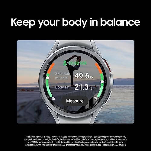 SAMSUNG Galaxy Watch 6 Classic 47mm Bluetooth Smartwatch, Rotating Bezel, Fitness Tracker, Personalized HR Zones, Advanced Sleep Coaching, Heart Monitor, BIA Sensor, Health Insights, US Version, Black - 7