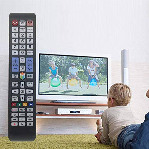 Samsung TV Uzaktan Kumandası için Evrensel Uzaktan Kumanda, Tüm Samsung LED HDTV Akıllı TV'ler için Netflix Düğmesi ve Samsung Arka Aydınlatmalı Uzaktan Kumanda ile Uyumlu - Kurulum Gerektirmez - 2