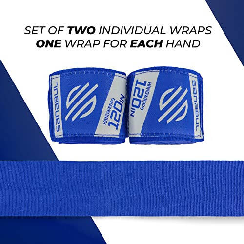 Sanabul Elastic 120 Inch Boxing Hand Wraps | Kickboxing Handwraps for Boxing Gloves for Men, Women, and Kids | Muay Thai MMA Hand Wraps - 10