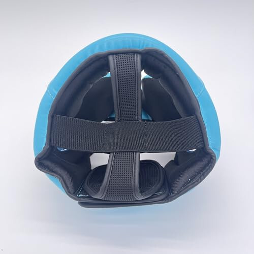 SANJOIN Safety Head Guard, One Size Fits All Ages Boxing Headgear, Closed Type Boxing Helmet, Sparring MMA Muay Thai Kick Brace Head Protection (Blue-Pro) - 5