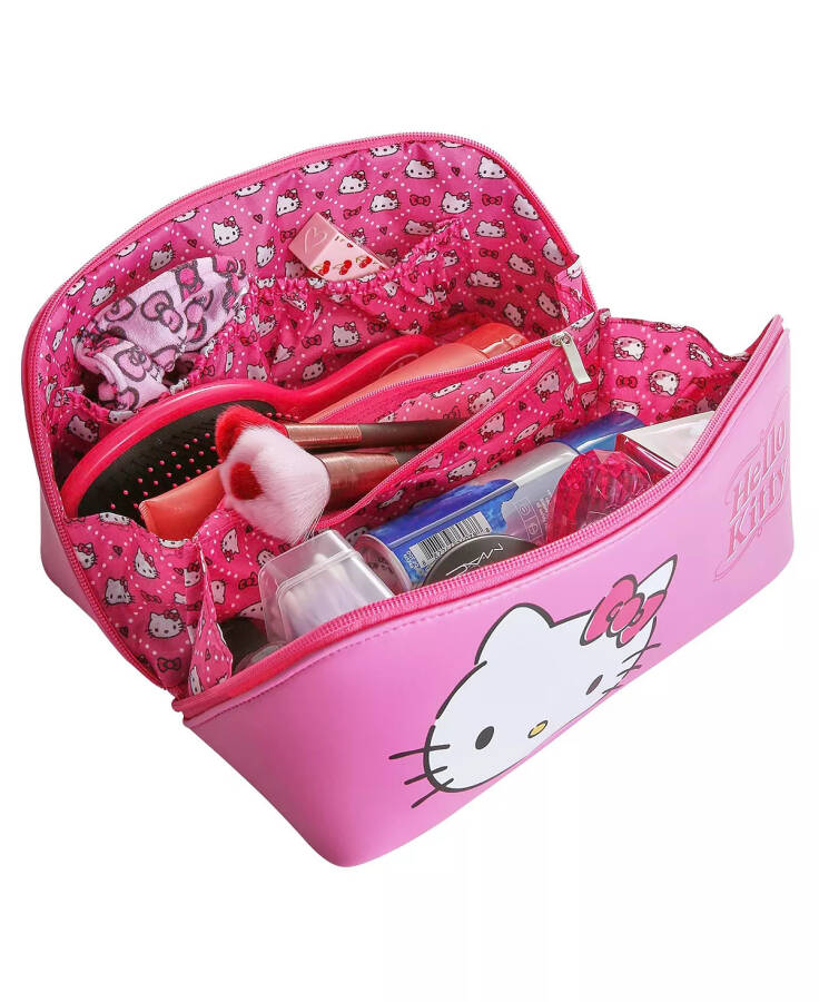 Sanrio Dikişli Seyahat Kozmetik Çantası Pembe - 6