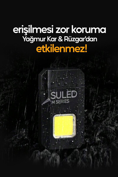 Şarjlı Çakmak USB Şarjlı LED Fener M Serisi Kamp Çakmağı COB Led CE Rüzgardan Etkilenmez - 3