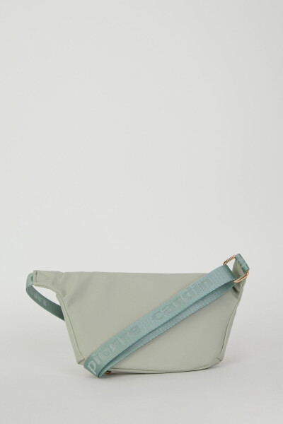 Satin Aqua Green Women's Waist Bag 05PO22Y1542 - 16