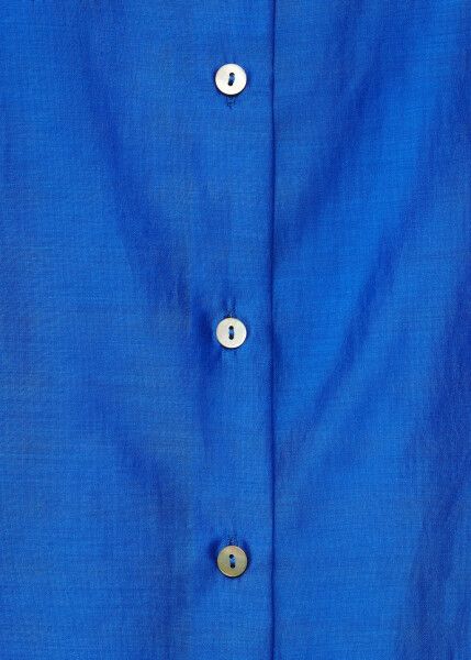 Satin lyocell shirt - Blue - 6