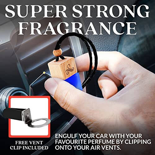 Savage Car Air Freshener for Men | Car Scents Air Freshener with Sauvage Fragrance | Strong Car Perfume Air Freshener with Odour Eliminating Technology | Car Air Freshener by Perfa - 11