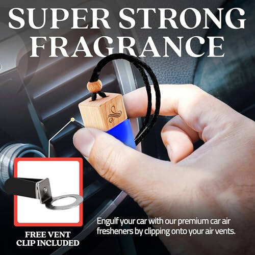 Savage Car Air Freshener for Men | Car Scents Air Freshener with Sauvage Fragrance | Strong Car Perfume Air Freshener with Odour Eliminating Technology | Car Air Freshener by Perfa - 2