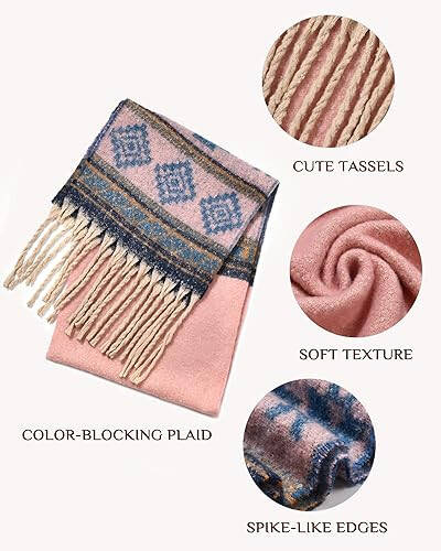 Scarf for Women - Winter Scarfs Fashion Long Scarf Shawl, Scarves for Women Winter Warm Blanket Scarf, Cashmere Scarf - 4