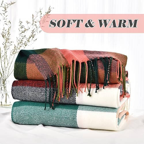 Scarfs for Women - Winter Scarf for Women Cold Weather Soft Pashmina Scarf - 3