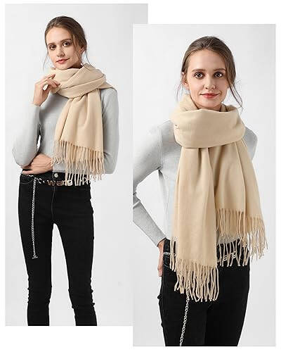 Scarfs for Women - Winter Scarf for Women Cold Weather Soft Pashmina Shawls and Wraps Scarves for Women - 2