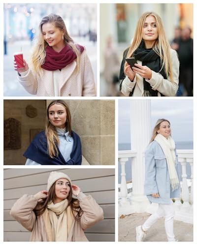 Scarfs for Women - Winter Scarf for Women Cold Weather Soft Pashmina Shawls and Wraps Scarves for Women - 7