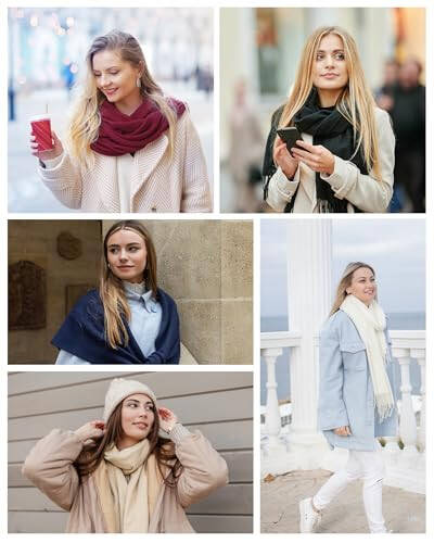 Scarfs for Women - Winter Scarf for Women Cold Weather Soft Pashmina Shawls and Wraps Scarves for Women - 7