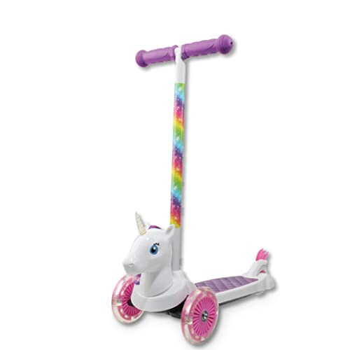 Scooter for Kids Ages 3-5 - Extra Wide Deck & Foot Activated Brake, 3 Wheel Self Balancing Kids Toys for Boys & Girls - 1