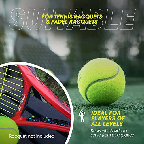 Scoring Right Portable Tennis Racket and Padel Scorekeeper, Easily Mounted Small Score Board to Keep Score of Points, Games, and Sets, ITF Conforming and Lightweight Mini Score Keeper, 1.9g - 11