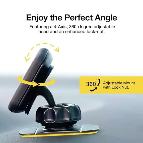 Scosche MAGDMB MagicMount Manyetik Araba Telefon Tutucu - Güvenli ve Kullanışlı Pano Telefon Tutucu 360° Ayarlanabilir Manyetik Başlık ile - Evrensel ve iPhone, Samsung ve Tüm Cihazlarla Uyumludur - 4