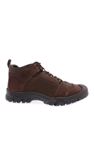 SCOTLAND 14287 Men's Lace-Up Sneakers Ankle Boots Coffee Brown - 1